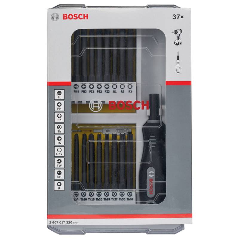 Coffret de vissage à choc 36 pièces BOSCH 2608522365
