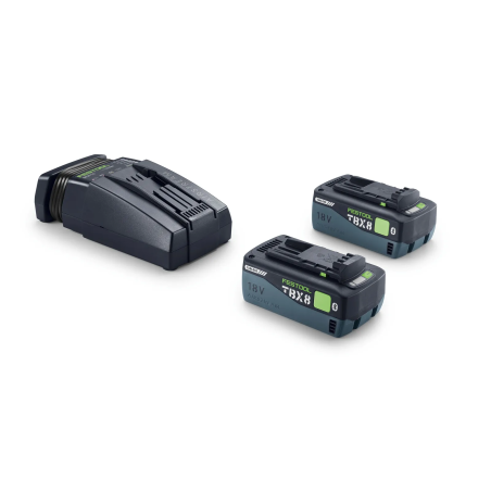 Pack 2 batteries 18V TBX 8Ah + 1 chargeur FESTOOL 578892