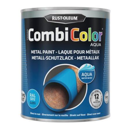 Peinture Métal Combicolor Aqua Finition brillante - 0.75L - RUSTOLEUM