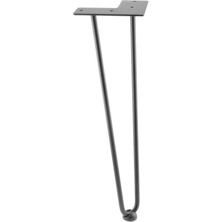 Pied de meuble Arto Ø12 mm noir mat