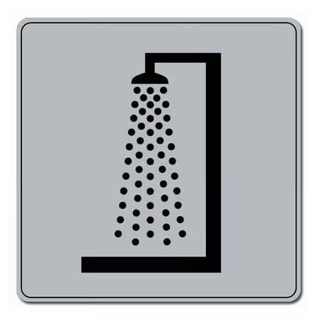 Plaquette signalétique adhésive 90x90 mm NOVAP