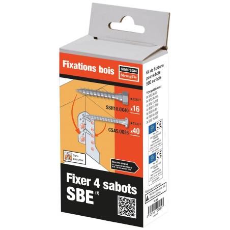 Kit fixations pour sabots SBE SIMPSON FIX SBE