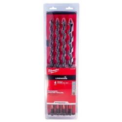 Coffret de 4 mèches longues à hélice MILWAUKEE 48136780