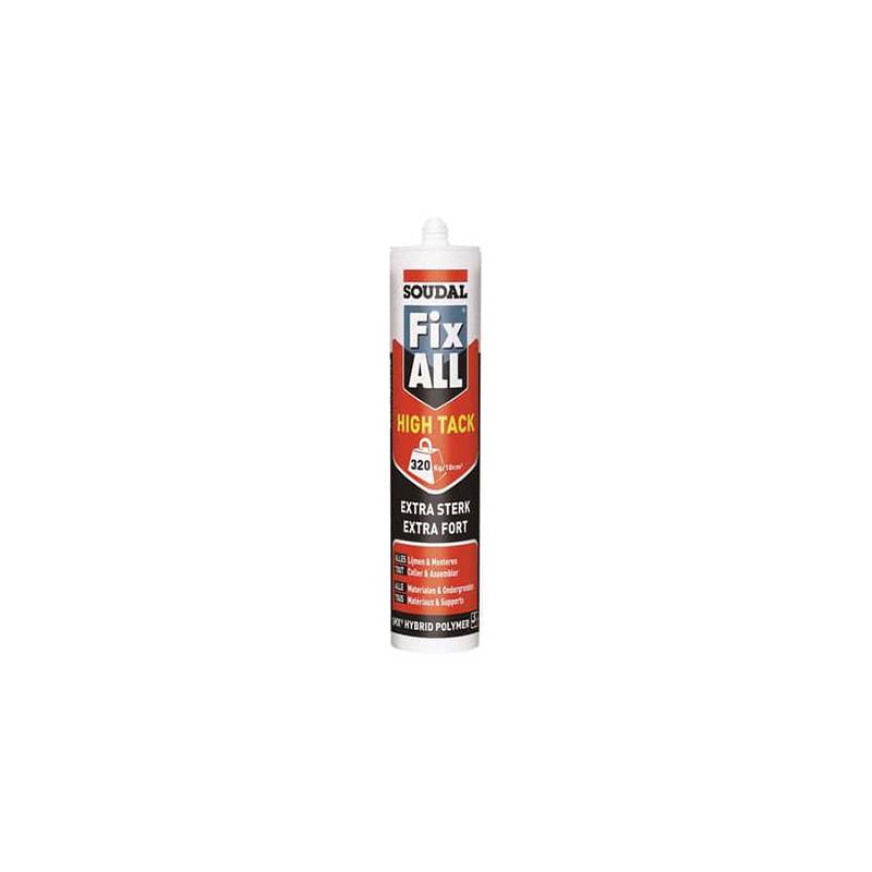 Mastic-colle MS polymère Fix all "HIGH TACK" SOUDAL