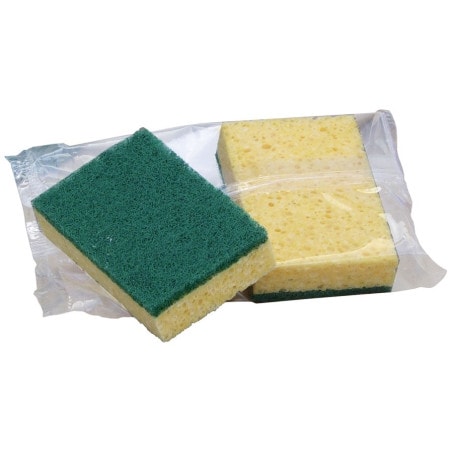 Tampon grattant vert