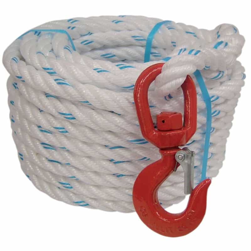 Corde à poulie avec crochet