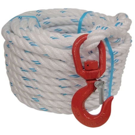 Corde à poulie avec crochet
