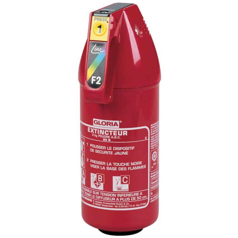 Extincteur poudre 2 kg ABC