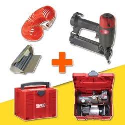 Lot cloueur + compresseur +...