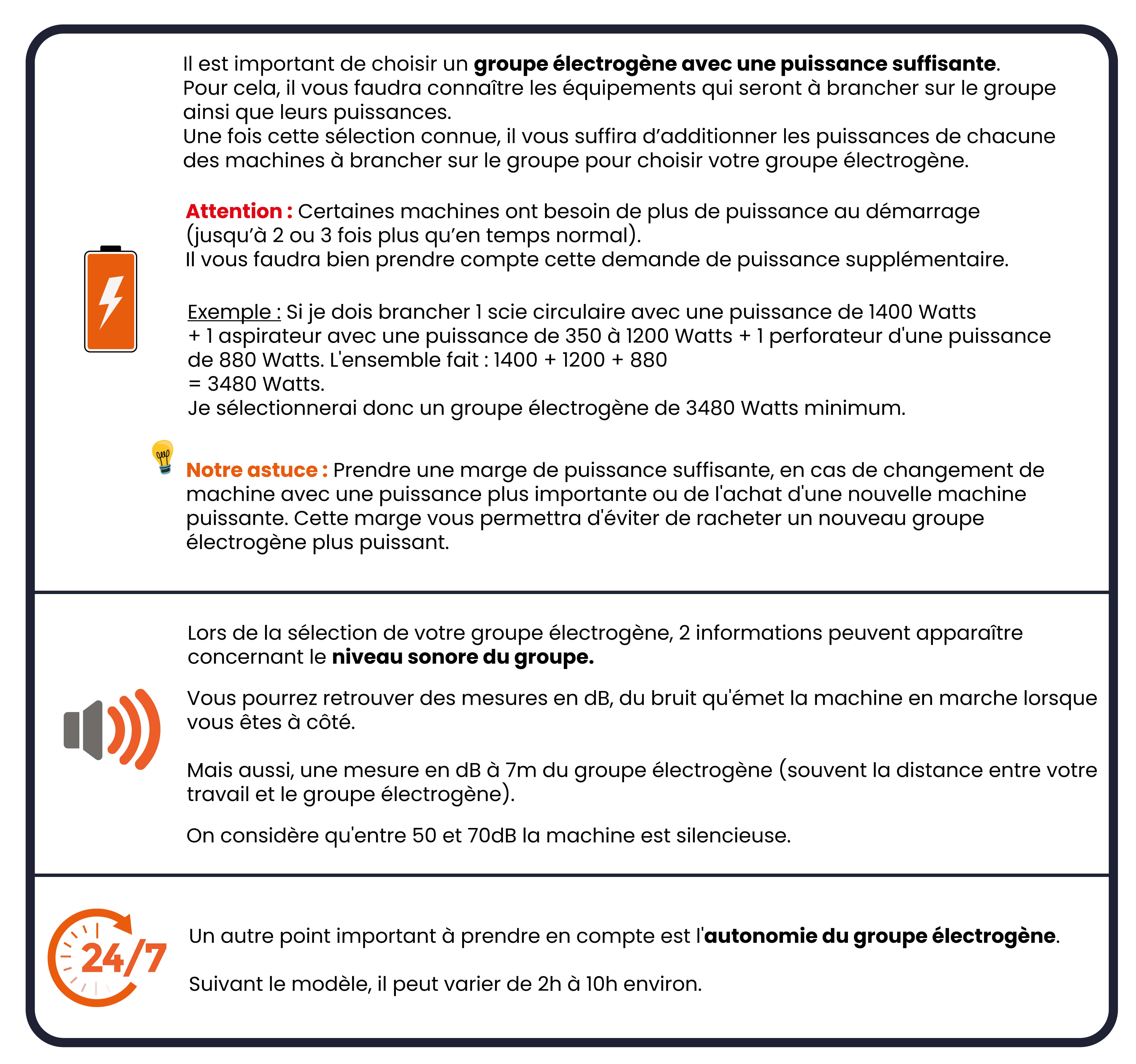Choisir groupe électrogène