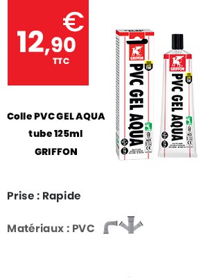 Colle PVC GEL AQUA - tube 125ml - GRIFFON 6306752