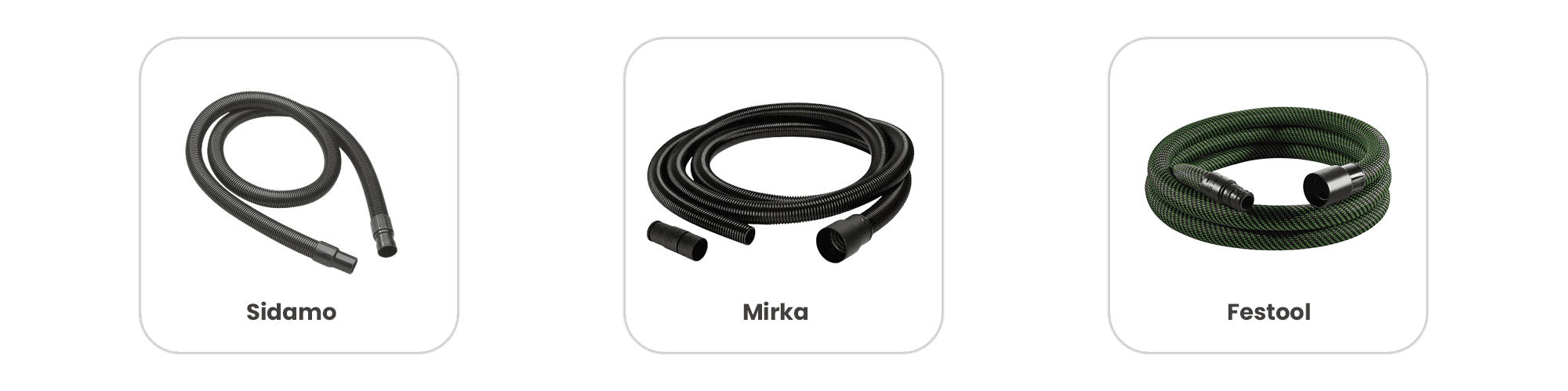 Tuyaux aspiration Mirka, Festool, Sidamo