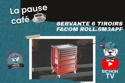 Pause café : la Servante 6 tiroirs FACOM ROLL.6M3APF