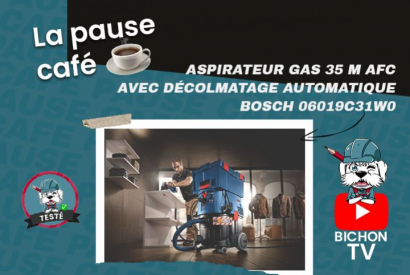 Pause Café du 08.09.2022 : Aspirateur GAS 35 M AFC avec décolmatage automatique 