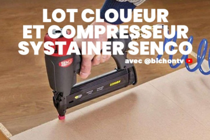 Le lot cloueur + compresseur en systainer SENCO