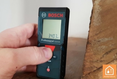 Test du télémètre laser GLM 40 BOSCH Professional réalisé par Cédric