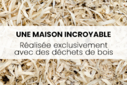Projet fou réalisé par Daniel : une maison entièrement conçue en déchets de bois